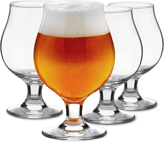 Beer Glasses 4 Set 16 OZ Classic Craft Goblet Glasses Premium Beer Glasses Safe